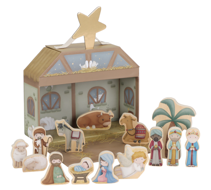 Zestaw figurek Little Dutch Szopka bożonarodzeniowa w walizce LD4879 (8713291448797) - obraz 9