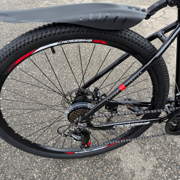Велосипед CrossBike 29" Pacific 2025 Рама 19" black-red - зображення 5