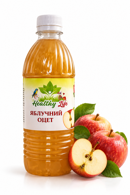 Яблучний оцет 0.5л (500мл) - Фото 1 Яблучний оцет 0.5л (500мл) - зображення 1