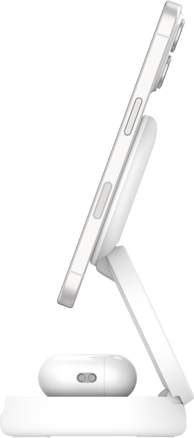 Ladowarka magnetyczna Belkin BoostCharge 2-in-1 Magnetic Foldable Wireless Charger 15W White (WIZ035KQWH) - Zdjęcie 3 Ladowarka magnetyczna Belkin BoostCharge 2-in-1 Magnetic Foldable Wireless Charger 15W White (WIZ035KQWH) - obraz 3