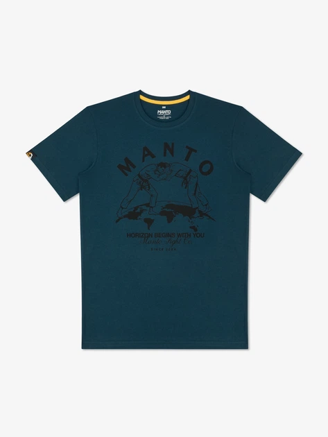 Футболка MANTO t-shirt HORIZON Navy Blue L - Фото 1 Футболка MANTO t-shirt HORIZON Navy Blue L - зображення 1
