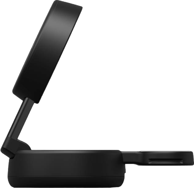 Ladowarka magnetyczna Belkin 2-in-1 Convertible Magnetic Charger with Qi2 25W Charcoal (WIZ043KQCH) - obraz 2