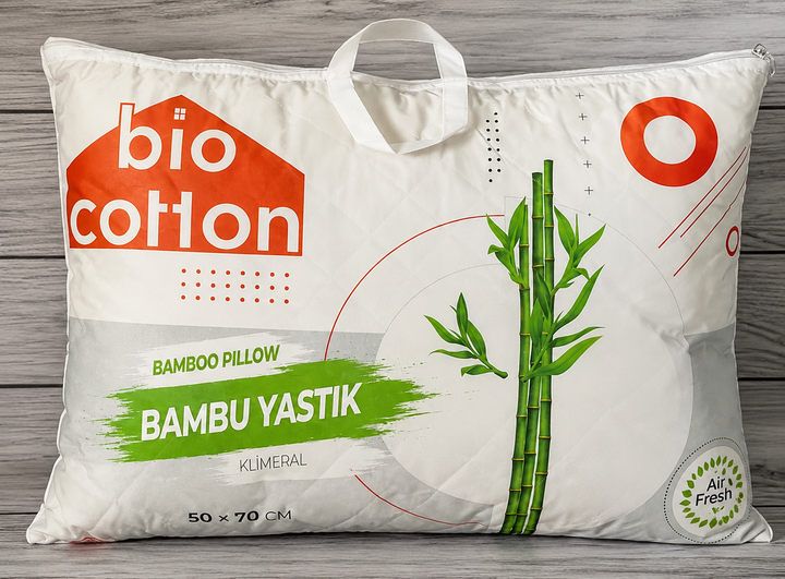 Подушка Bio Cotton50×70 см із бамбуковим волокном молочна - Фото 7 Подушка Bio Cotton50×70 см із бамбуковим волокном молочна - изображение 7