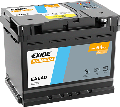 Автомобильный аккумулятор EXIDE Premium 64Аh 640Ah R+ EA640 - изображение 5