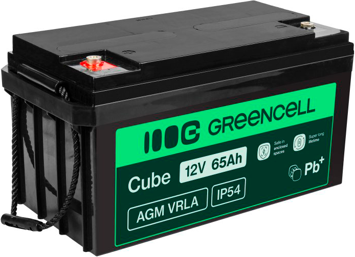Акумуляторна батарея Green Cell AGM VRLA 12V 65Ah (5903317227458) - Фото 1 Акумуляторна батарея Green Cell AGM VRLA 12V 65Ah (5903317227458) - зображення 1