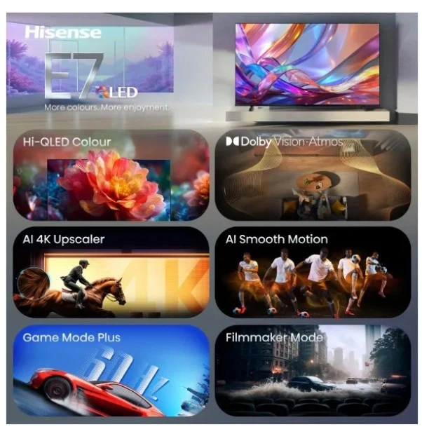 Телевізор HISENSE 43E7S Smart TV - зображення 5