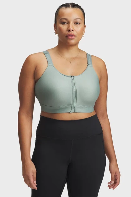 Жіночий м'ятний топ UA Infinity High Zip 2.0 Bra Under Armour XS D-DD 1384118-348 - Фото 4 Жіночий м'ятний топ UA Infinity High Zip 2.0 Bra Under Armour XS D-DD 1384118-348 - изображение 4