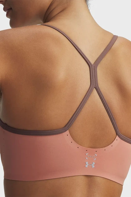 Жіночий рожевий топ UA Halo Bonded Bra Under Armour M 6009068-696 - изображение 5