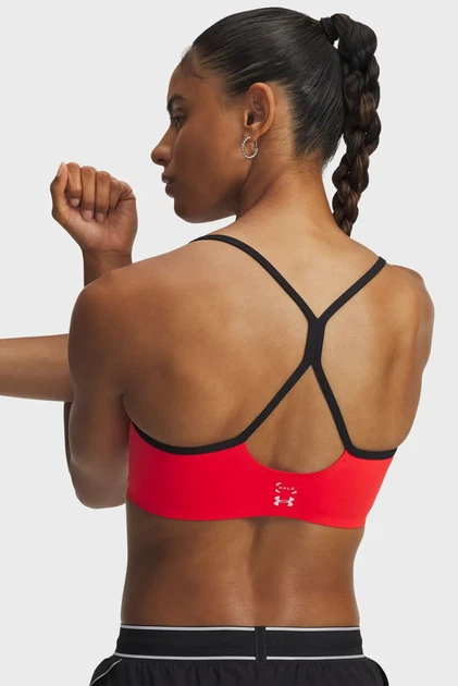 Жіночий червоний топ UA Halo Bonded Bra Under Armour XS 6009068-713 - изображение 4