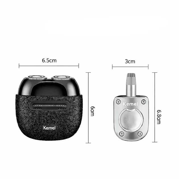 Мужская электробритва от USB, 5 Вт, KM-T288, Черный / Бритва для бритья электрическая / Триммер для носа - изображение 5
