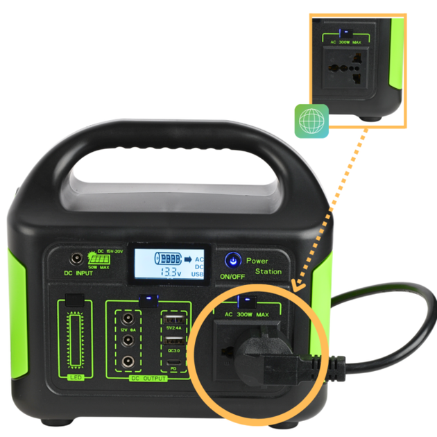 Przenośna stacja zasilania DNA POWER 300 W 300 Wh z gniazdem 220 V i USB-C (5908249834033) - Zdjęcie 9 Przenośna stacja zasilania DNA POWER 300 W 300 Wh z gniazdem 220 V i USB-C (5908249834033) - obraz 9
