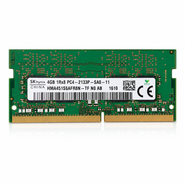 Оперативна пам'ять SODIMM DDR4 4GB 2133 MHz Hynix HMA451S6AFR8N-TF б/в hma451s6afr8n-tf - Фото 1 Оперативна пам'ять SODIMM DDR4 4GB 2133 MHz Hynix HMA451S6AFR8N-TF б/в hma451s6afr8n-tf - изображение 1