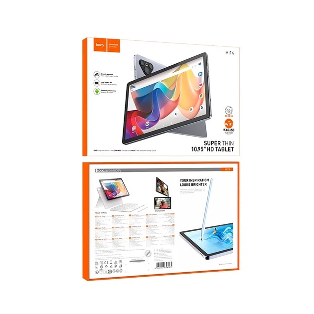 Планшет Hoco 10,95″ 4G 3+4 ГБ ОЗП/64 ГБ ПЗП Сірий (HI14) - зображення 2