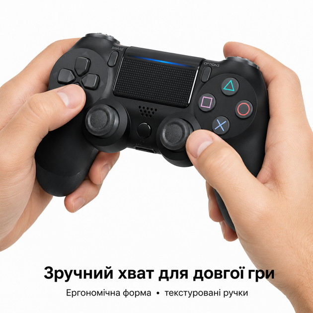 Геймпад беспроводной для PS4/PC V2 Jet Blac - Фото 4 Геймпад беспроводной для PS4/PC V2 Jet Blac - изображение 4