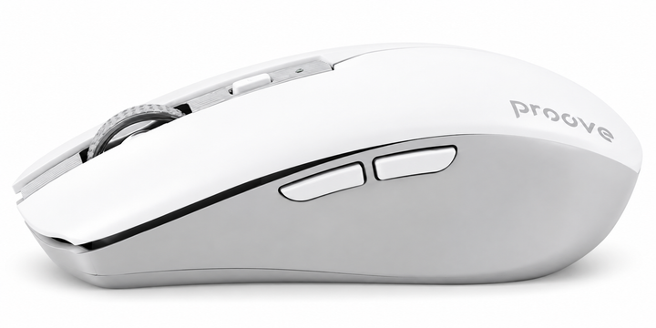 Бездротова мишка Proove Comet White, Bluetooth 4.0/5.0, 2.4 ГГц, 1600 DPI, акумулятор 500 мА·год - изображение 5