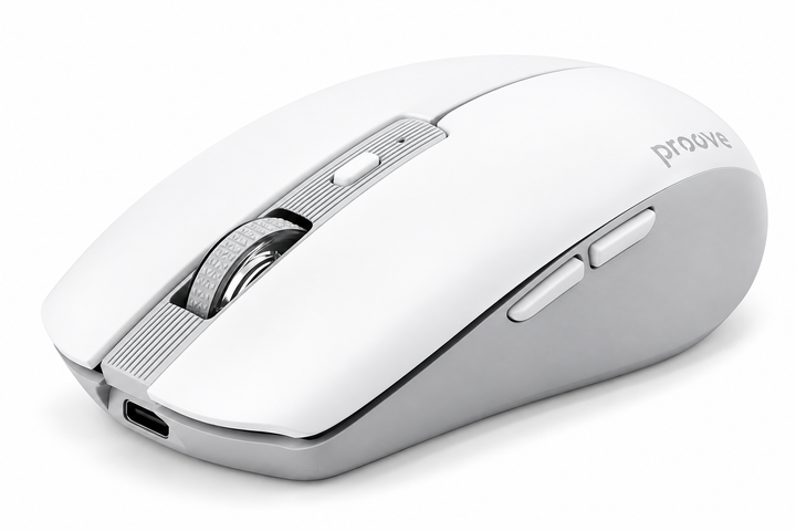 Бездротова мишка Proove Comet White, Bluetooth 4.0/5.0, 2.4 ГГц, 1600 DPI, акумулятор 500 мА·год - изображение 6