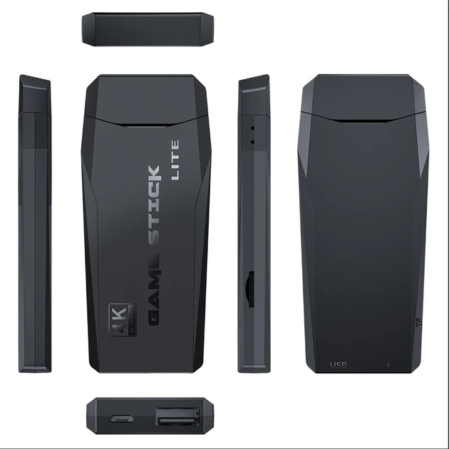 Игровая приставка Game Stick Lite 4K HDMI с 2 беспроводными геймпадами 2.4G для телевизора - Фото 2 Игровая приставка Game Stick Lite 4K HDMI с 2 беспроводными геймпадами 2.4G для телевизора - изображение 2