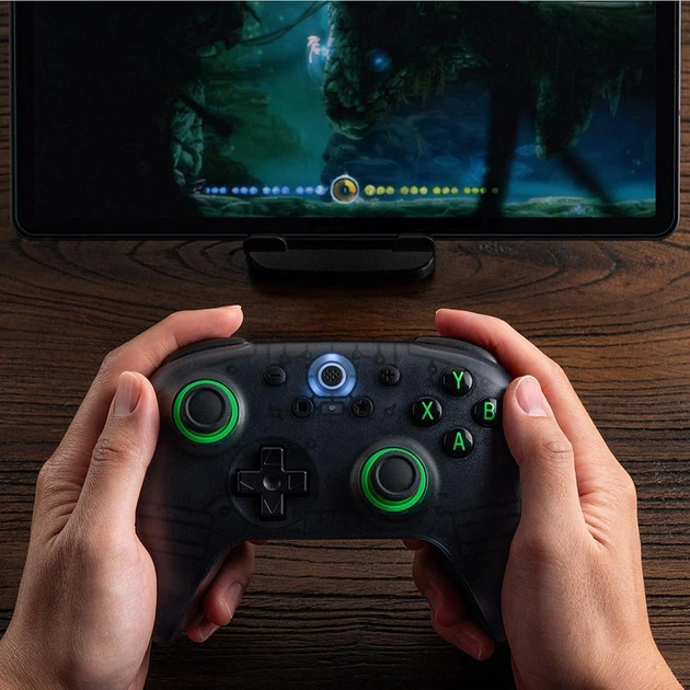 Геймпад 8BitDo Ultimate 2C Transparent Black, беспроводной джойстик с эффектом Холла для Windows 11, Android, iOS, Steam Deck - изображение 3