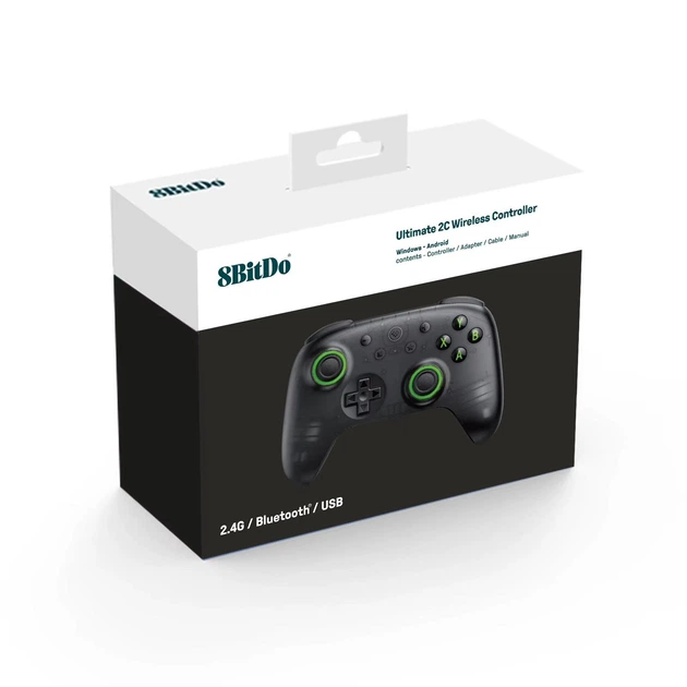 Геймпад 8BitDo Ultimate 2C Transparent Black, беспроводной джойстик с эффектом Холла для Windows 11, Android, iOS, Steam Deck - изображение 10
