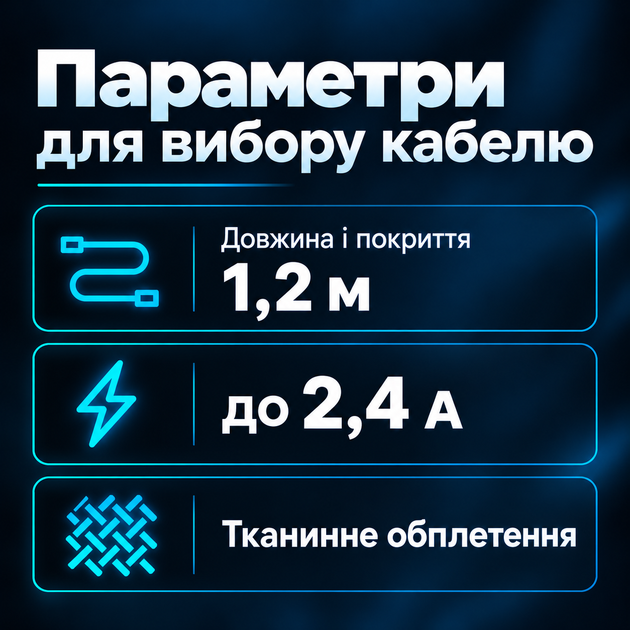 Кабель AVANTIS AC-47t L-Shape USB-A USB-C 1,2 м 2,4 А черный - изображение 4