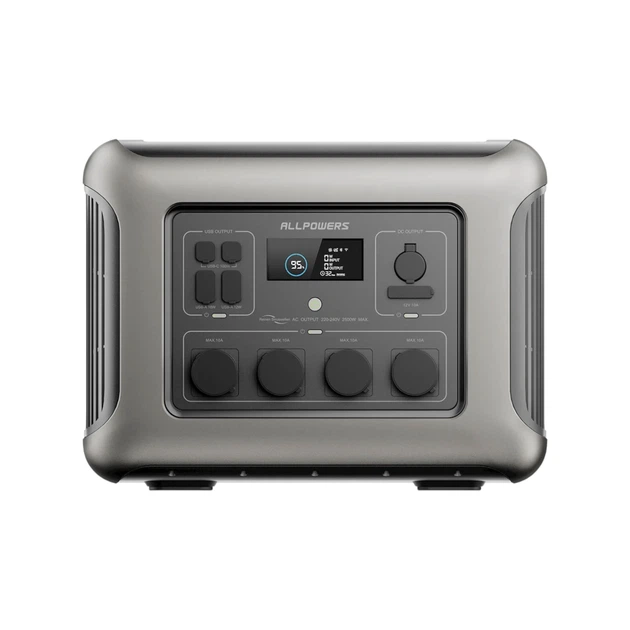Зарядна станція Allpowers R2500 2016Wh (2500W) Портативна зарядка для дому - Фото 4 Зарядна станція Allpowers R2500 2016Wh (2500W) Портативна зарядка для дому - зображення 4