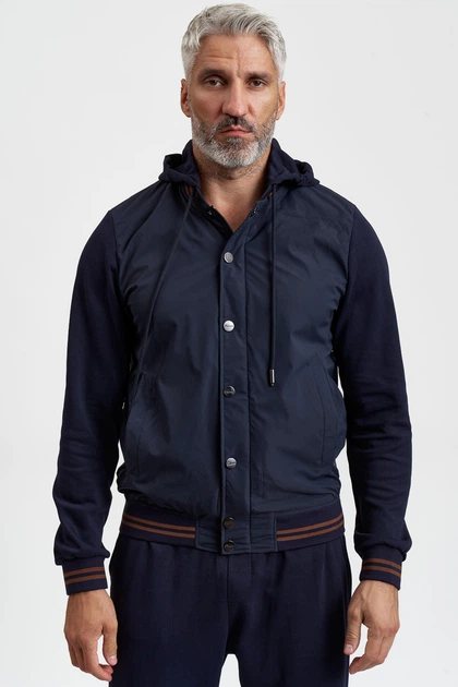 Бомбер чоловічий RITMO Hooded Jacket Falcone 9313 XXL - изображение 3