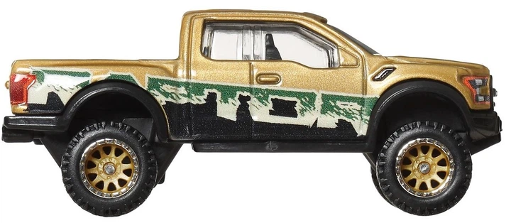 Kolekcjonerski samochodzik Hot Wheels Premium Car Culture 2017 Ford F-150 Raptor 1:64 Złoty (HKK39/JBK70) (194735262373) - Zdjęcie 3 Kolekcjonerski samochodzik Hot Wheels Premium Car Culture 2017 Ford F-150 Raptor 1:64 Złoty (HKK39/JBK70) (194735262373) - obraz 3