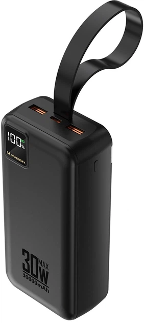 Powerbank Wozinsky Herc 30 30000 mAh 30W Black (5907769388101) - Zdjęcie 2 Powerbank Wozinsky Herc 30 30000 mAh 30W Black (5907769388101) - obraz 2