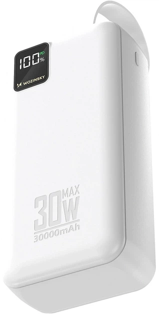Powerbank Wozinsky Herc 30 30000 mAh 30W White (5907769388118) - Zdjęcie 2 Powerbank Wozinsky Herc 30 30000 mAh 30W White (5907769388118) - obraz 2