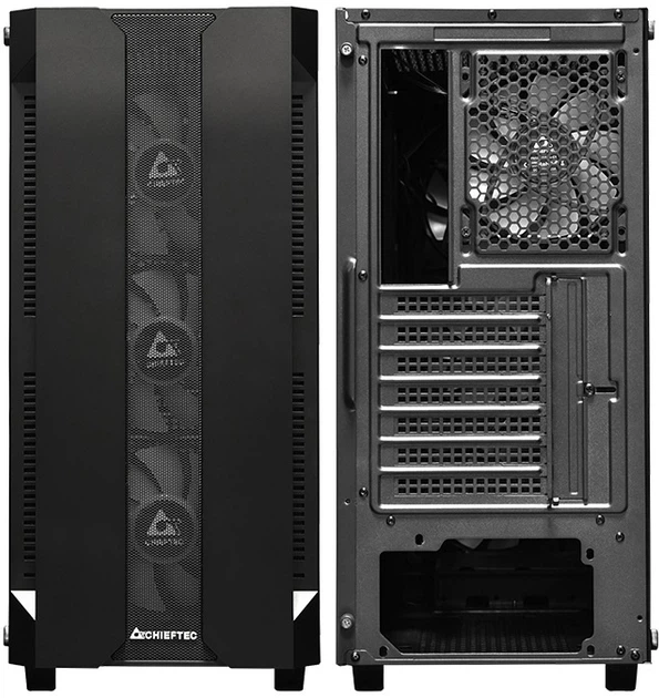 Корпус Chieftec HUNTER GS-01B-OP 4x120mm A-RGB ATX Midi-Tower без БП Black(TDB_129F3E97DF86) - изображение 10