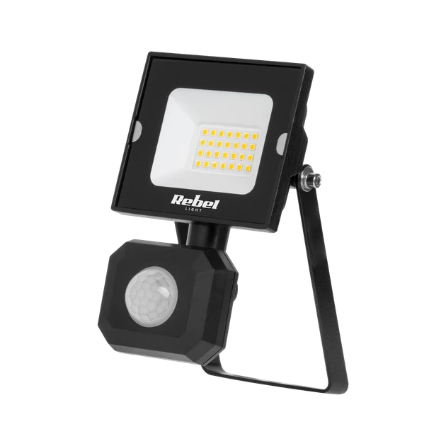 Рефлектор LED прожектор REBEL 20W с датчиком движения и сумерек 4000K 230V (URZ3613) - Фото 1 Рефлектор LED прожектор REBEL 20W с датчиком движения и сумерек 4000K 230V (URZ3613) - изображение 1