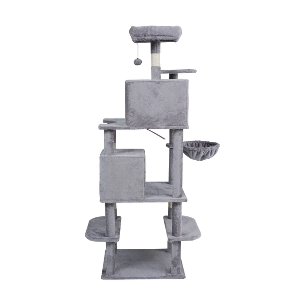 Кігтеточка для котів Rebel 60x49x173 см Gray (5901890130455) - зображення 4