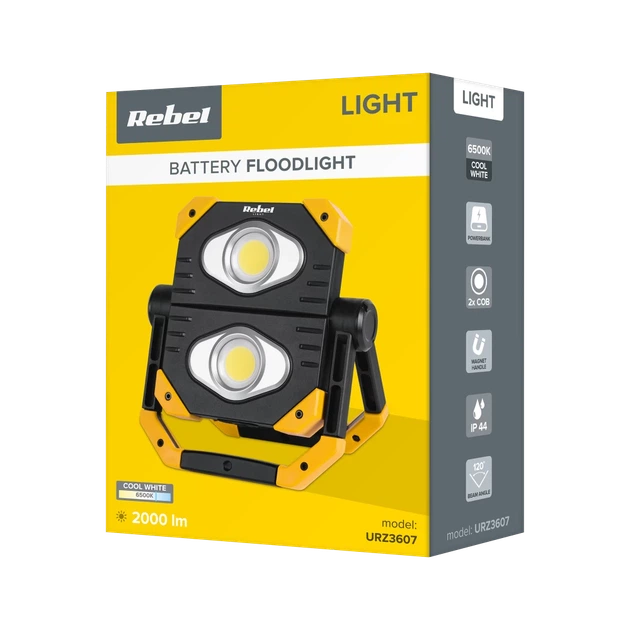 Прожектор LED портативный Rebel 2xCOB (URZ3607) - изображение 9