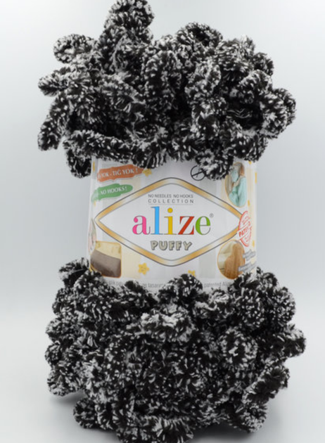 Пряжа для в'язання Alize "Puffy" Колір 799 рябчік - изображение 2