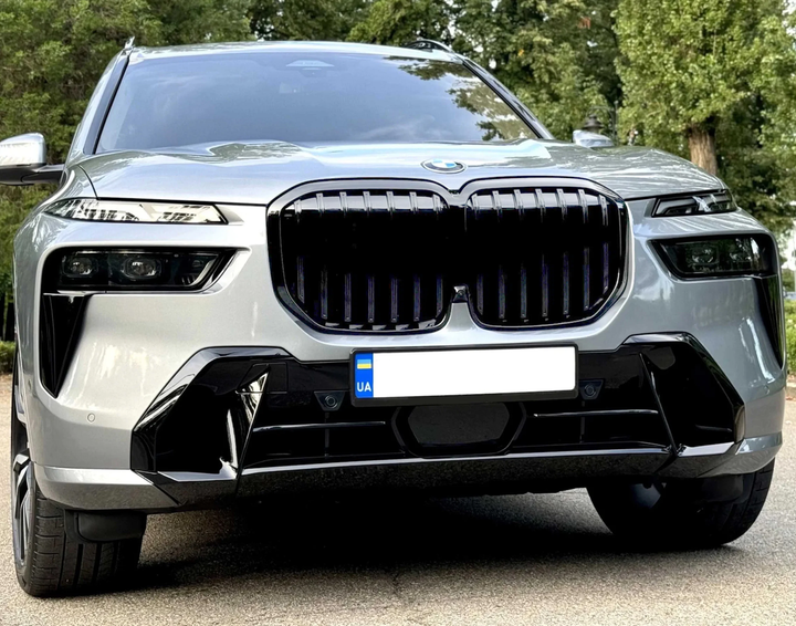 Ноздри решетка радиатора 1 Bar черная глянцевая для BMW X7 G07 2023+ - изображение 2