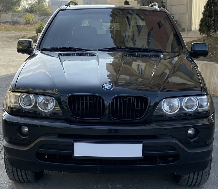 Ноздрі решітка радіатора M-Look чорна глянсова для BMW X5 E-53 1999-2003 рр. - зображення 6