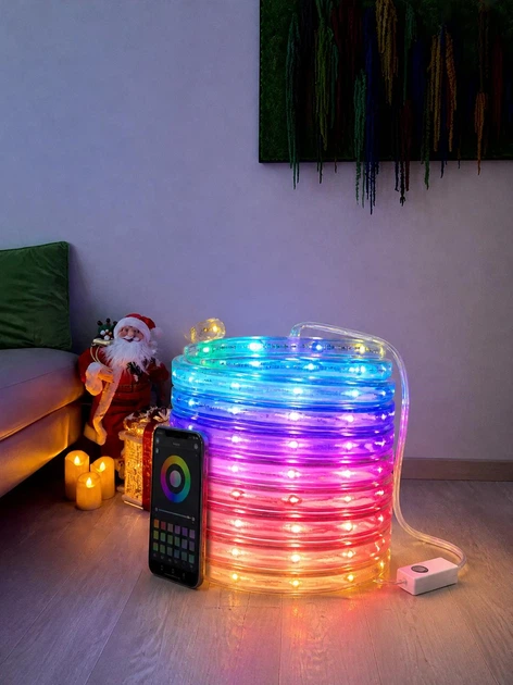 Світлодіодна гірлянда LED вуличні вогні 3 м з керуванням через смартфон-додаток для декору саду, тераси та свят - зображення 7