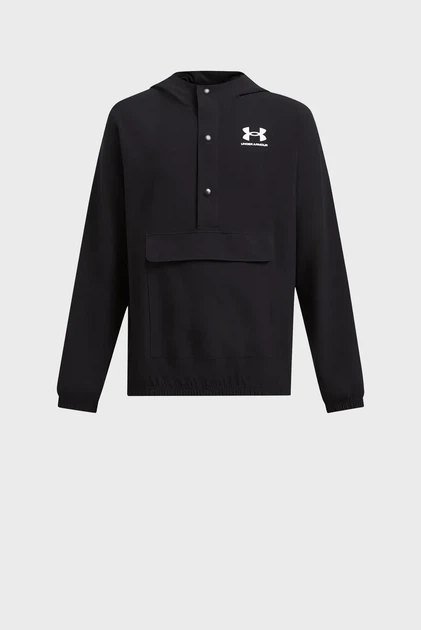Дитячий чорний анорак UA B Icon Icon Woven Anorak Under Armour S 1386701-001 - Фото 1 Дитячий чорний анорак UA B Icon Icon Woven Anorak Under Armour S 1386701-001 - изображение 1