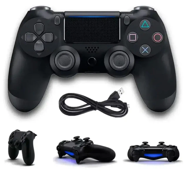 Бездротовий джойстик - геймпад для PS4 c повним функціоналом Wireless Controller 4 Чорний - изображение 3