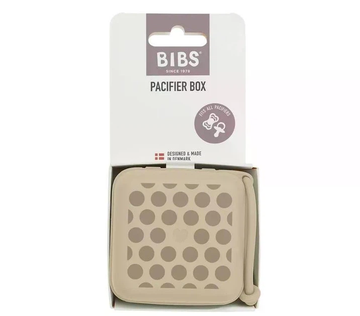 Контейнер для пустушок BIBS Studio Pacifier Box Polka Mega – Vanilla / Dark Oak - Фото 3 Контейнер для пустушок BIBS Studio Pacifier Box Polka Mega – Vanilla / Dark Oak - зображення 3