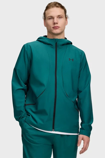 Чоловіча зелена кофта UA Unstoppable Woven Jacket-GRN Under Armour XL 6014621-338 - Фото 1 Чоловіча зелена кофта UA Unstoppable Woven Jacket-GRN Under Armour XL 6014621-338 - зображення 1