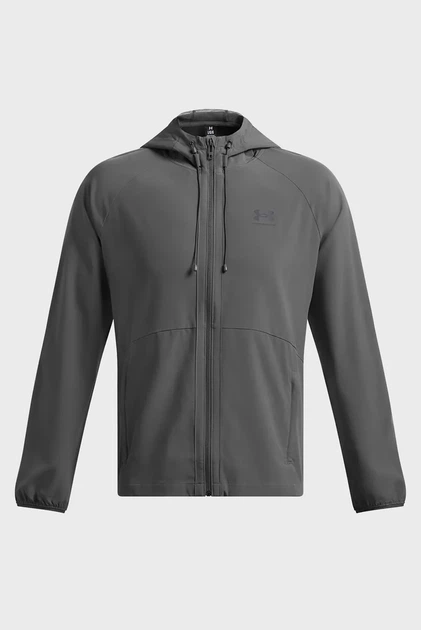 Чоловіча сіра вітровка UA Vibe Woven Jacket Under Armour L 6003001-025 - Фото 4 Чоловіча сіра вітровка UA Vibe Woven Jacket Under Armour L 6003001-025 - зображення 4