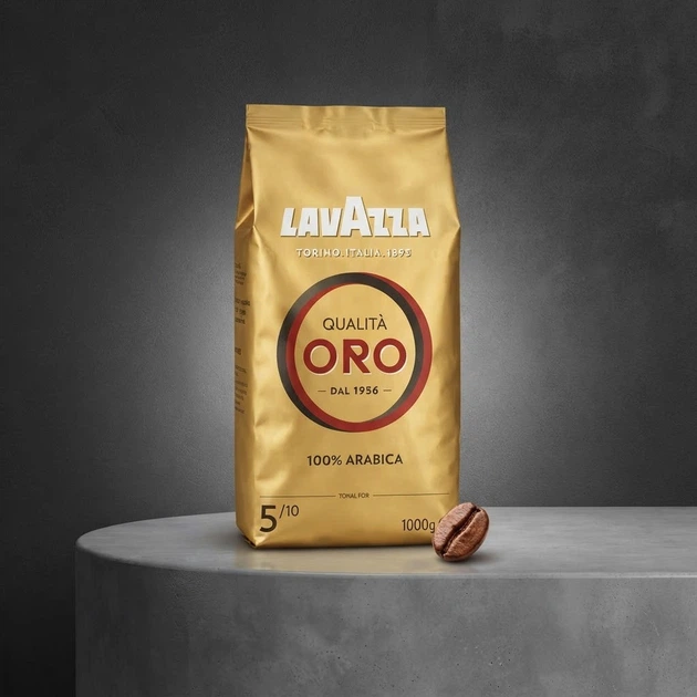 Кава в зернах Lavazza Oro 1000 г арабіка 100% середнього обсмажування натуральна ароматна для еспресо кавомашини з шоколадним післясмаком - зображення 8