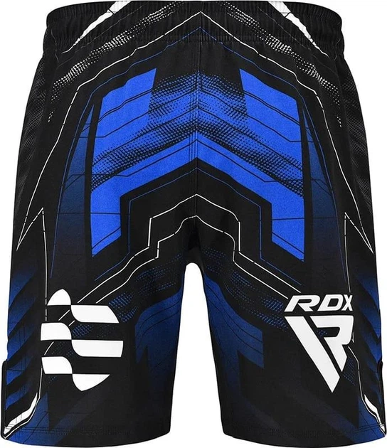 Шорты RDX MMA SHORTS IMMAF-1 черный, синий Уни XXL - Фото 3 Шорты RDX MMA SHORTS IMMAF-1 черный, синий Уни XXL - изображение 3