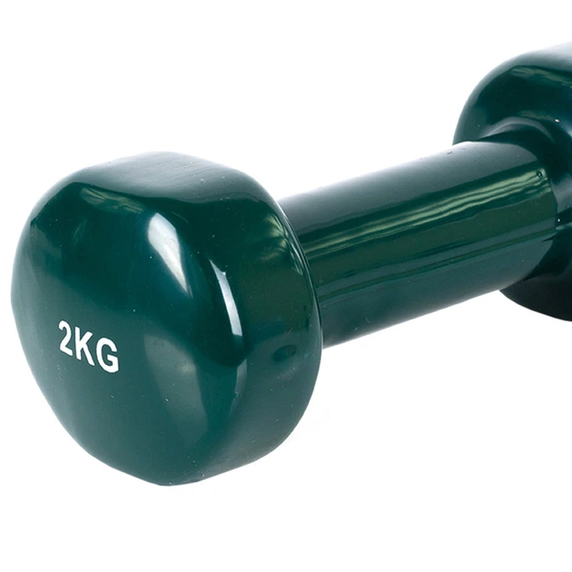 Вінілові гантелі Profit DK 4102 2 x 2 кг Зелені (5902860634492) - зображення 3