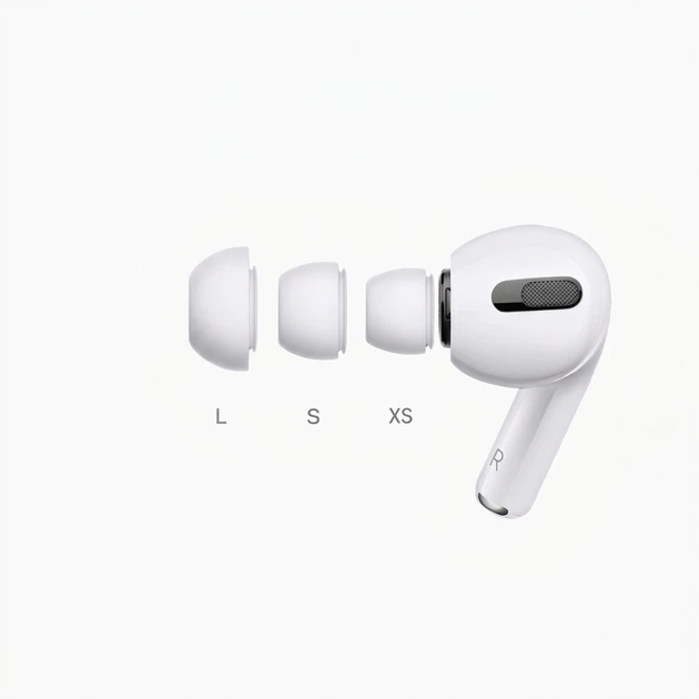 Силиконовые амбушюры для наушников Apple AirPods Pro 3 с шумопоглощением 3 пары: XS, S, L Белые - Фото 2 Силиконовые амбушюры для наушников Apple AirPods Pro 3 с шумопоглощением 3 пары: XS, S, L Белые - изображение 2
