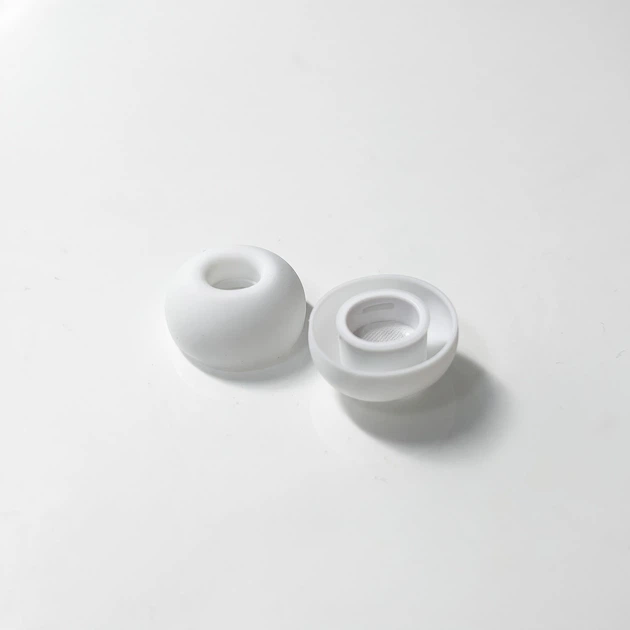 Силиконовые амбушюры для наушников Apple AirPods Pro 3 с шумопоглощением 4 пары: XXS, XS, S, L Белые - Фото 5 Силиконовые амбушюры для наушников Apple AirPods Pro 3 с шумопоглощением 4 пары: XXS, XS, S, L Белые - изображение 5