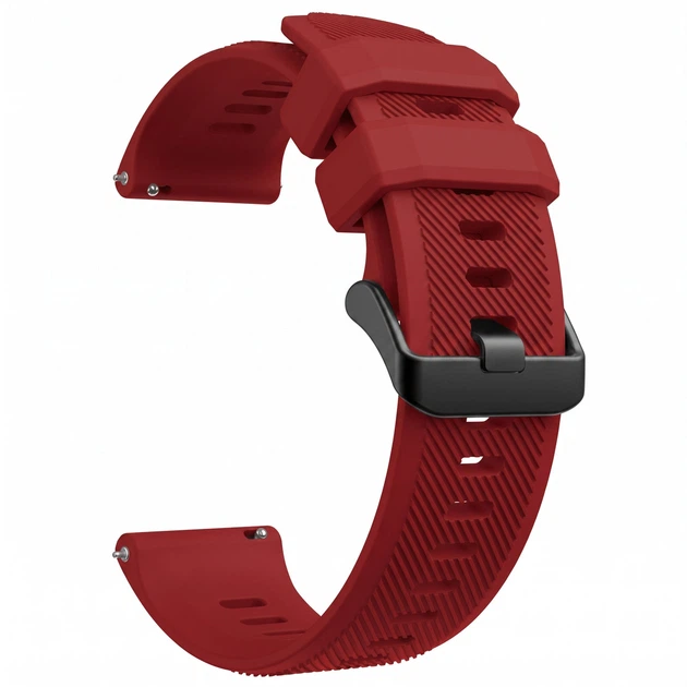 Силіконовий швидкознімний ремінець 22 мм для Garmin Forerunner 745/255/265 Venu 2/3 Vivoactive 4 Червоний - Фото 4 Силіконовий швидкознімний ремінець 22 мм для Garmin Forerunner 745/255/265 Venu 2/3 Vivoactive 4 Червоний - зображення 4