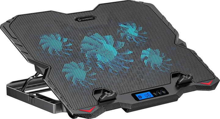 Podstawka chłodząca do laptopa Qlab CP560 czarna (8594214660034) - Zdjęcie 4 Podstawka chłodząca do laptopa Qlab CP560 czarna (8594214660034) - obraz 4