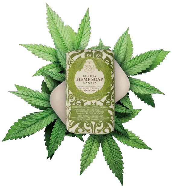 Мыло конопляное Nesti Dante Luxury Hemp Soap Canapa 250 г - Фото 2 Мыло конопляное Nesti Dante Luxury Hemp Soap Canapa 250 г - изображение 2